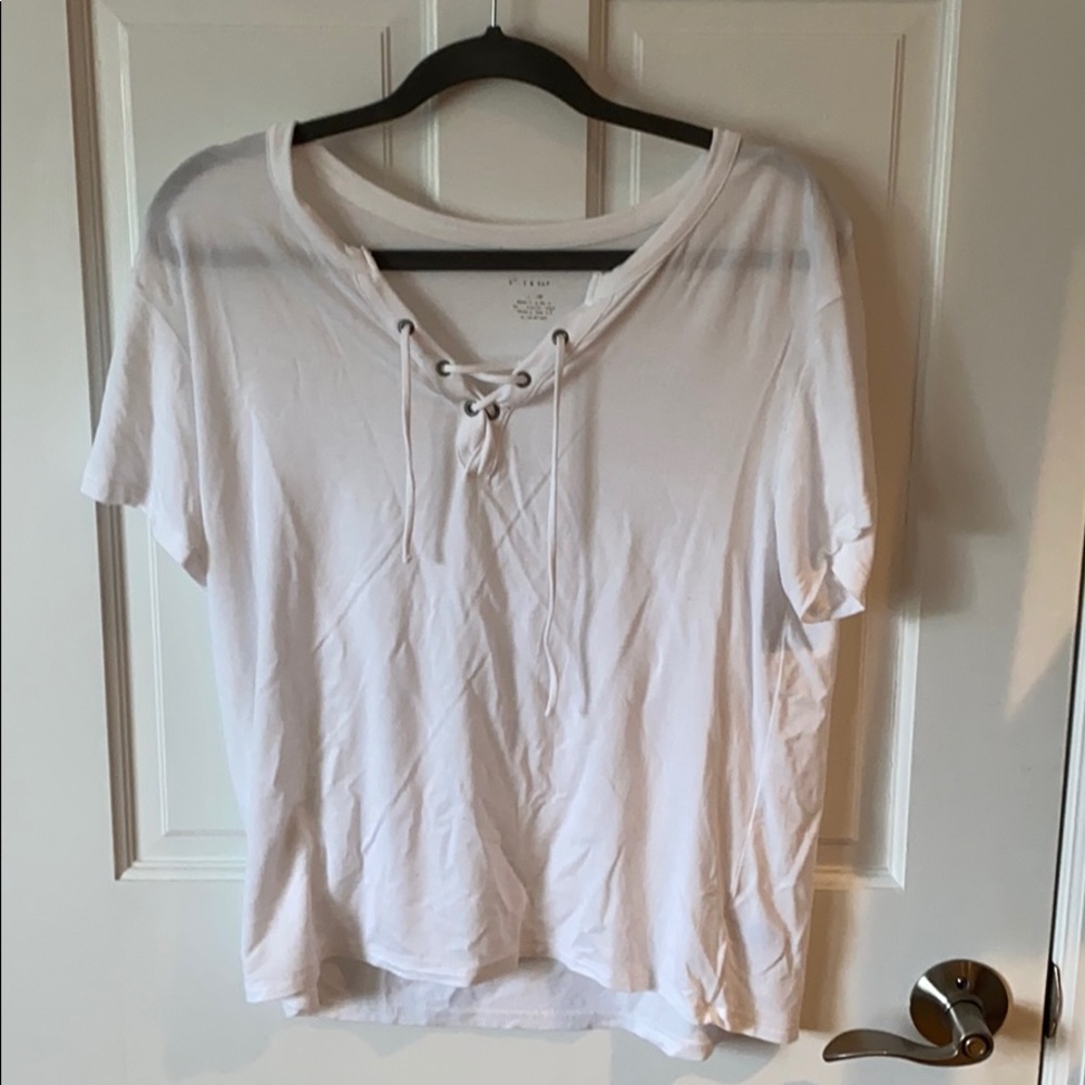 American Eagle White Crossy Top